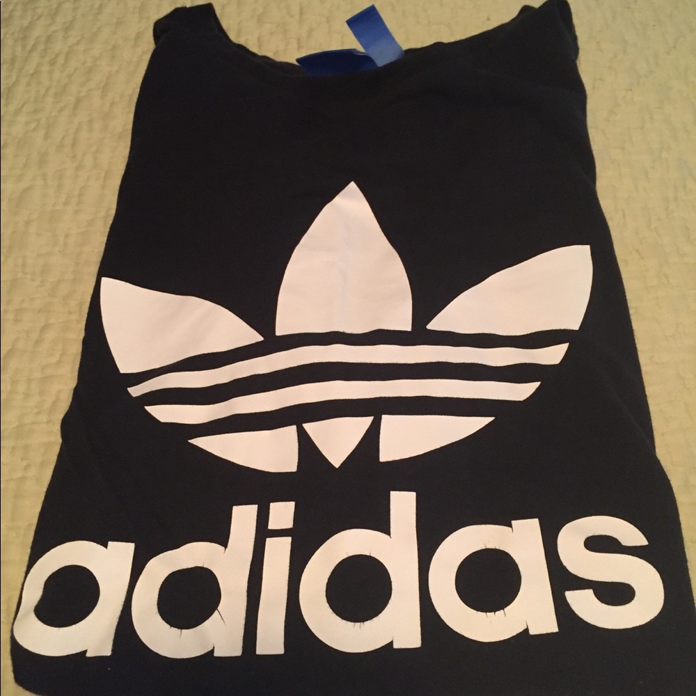 Classic adidas originals black logo t - Picture 2 of 5